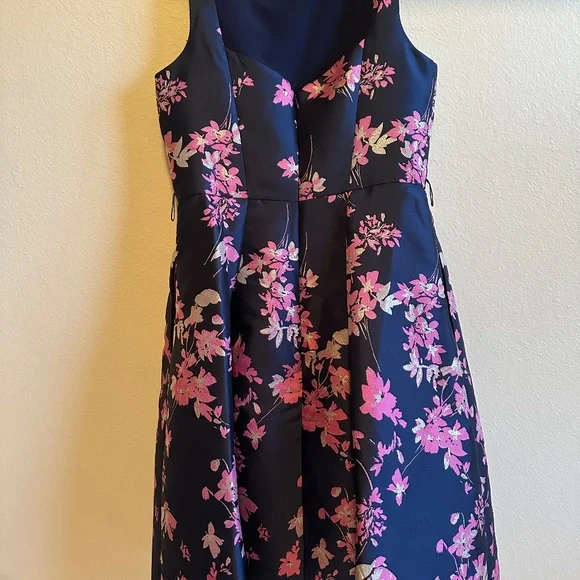 Eliza J Floral Jacquard Dress SIZE 10 Cocktail Dress - Picture 3 of 6